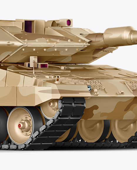 Tank Mockup - Half Side View