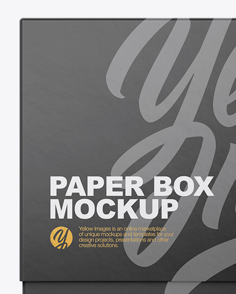 Textured Box Mockup - Front & Top Views