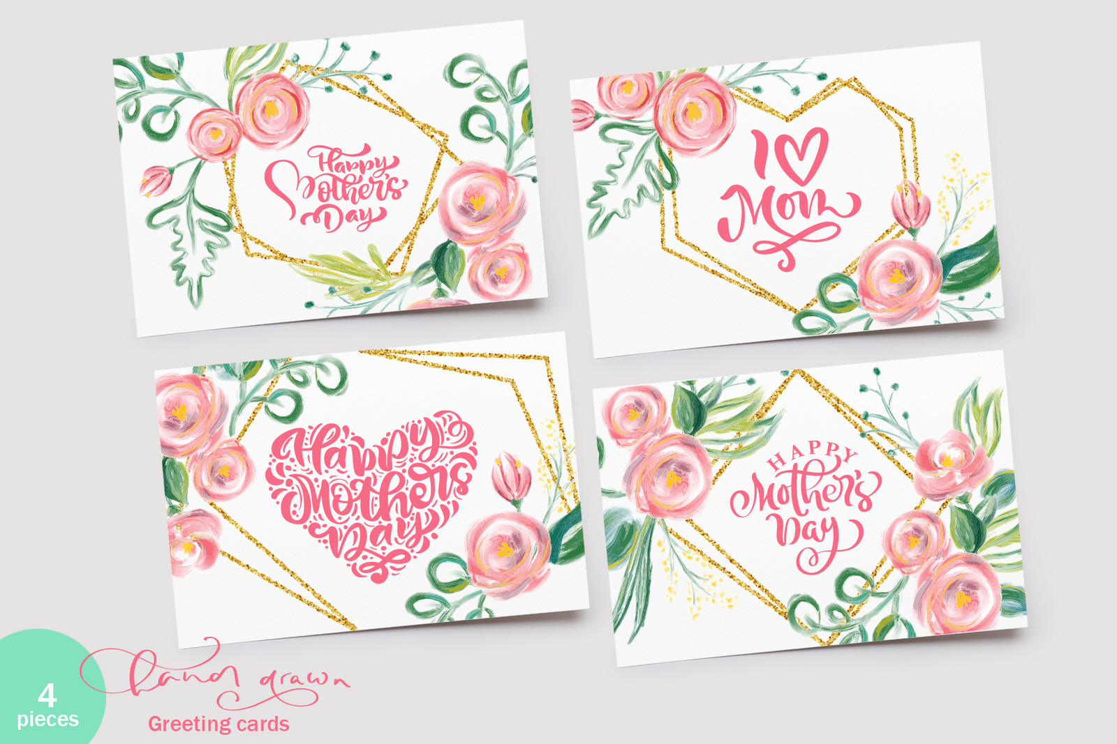 Happy Mother`s Day Vector Flower SVG