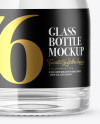 Clear Glass Vodka Bottle Mockup