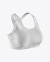 Sports Bra Mockup - Half Side View