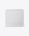 Square Textured Box Mockup - Front View