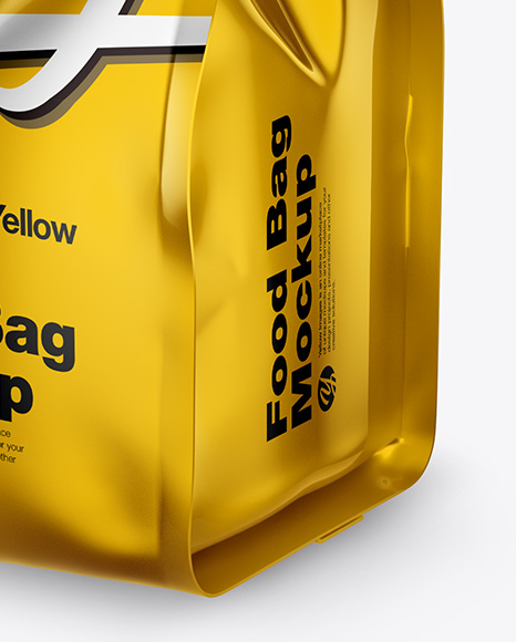 Metallic Food Bag Mockup