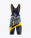 Men's Cycling Bib Shorts Mockup (Back View)