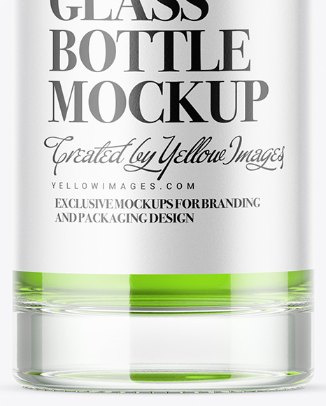 Clear Glass Bottle Mockup Clear Glass Bottle Mockup