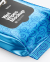 Metallic Wet Wipes Pack Mockup