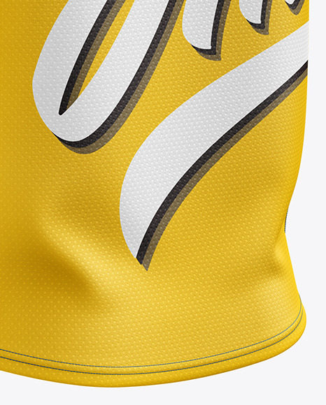 Men’s Running Singlet mockup (Back Half Side View)