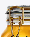 Glass Jar with Honey Mockup