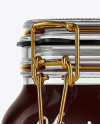 Glass Jar with Honey Mockup