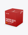 Paper Box Mockup