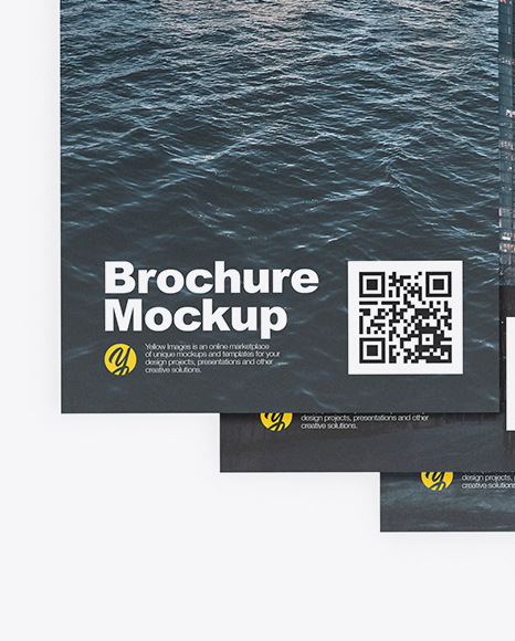 Four Brochures Mockup