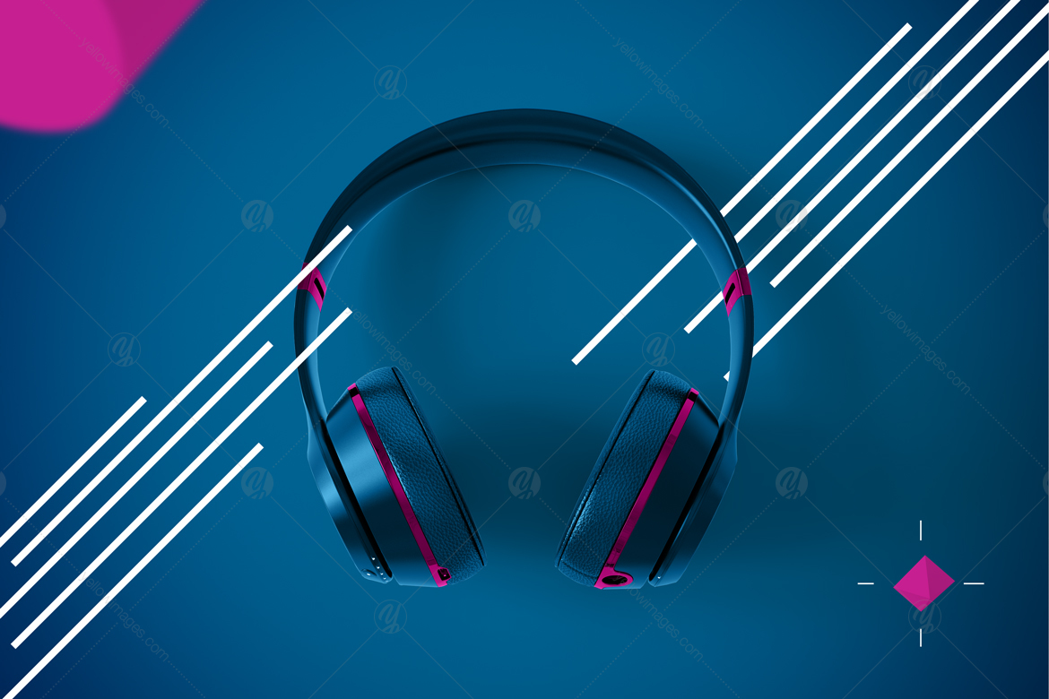 Abstract Headphones Mockup Abstract Headphones Mockup