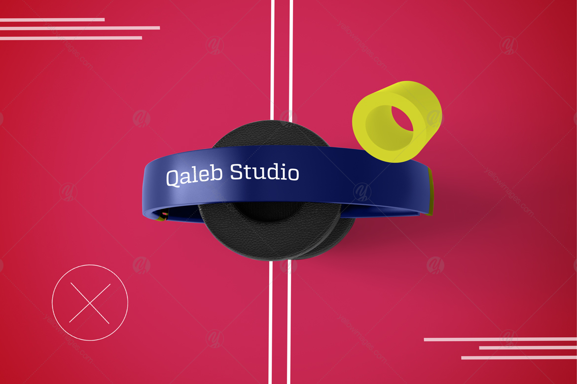 Abstract Headphones Mockup Abstract Headphones Mockup