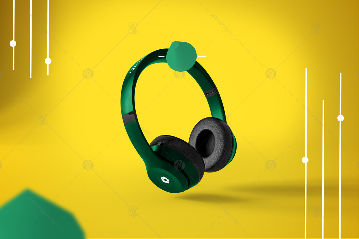Abstract Headphones Mockup Abstract Headphones Mockup