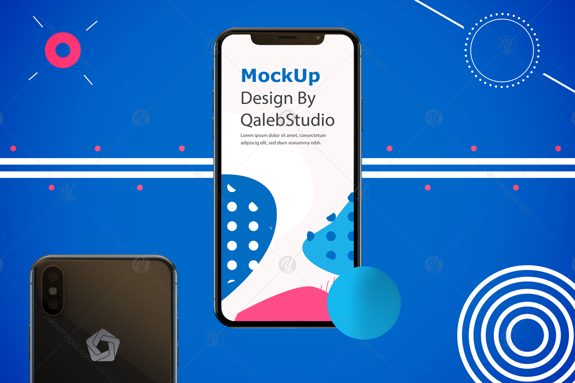 Abstract iPhone XS Mockup