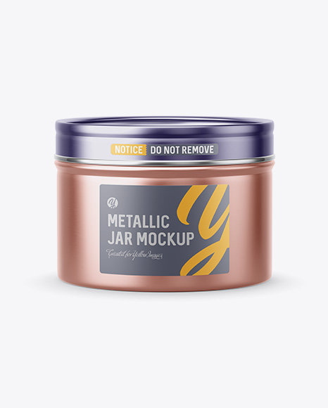 50g Metallic Jar Mockup