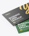 Textured Business Cards Mockup