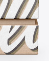 Kraft Paper Box Mockup - Front View