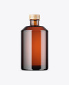 Amber Glass Bottle Mockup