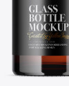 Amber Glass Bottle Mockup