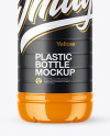 Glossy Plastic Bottle Mockup