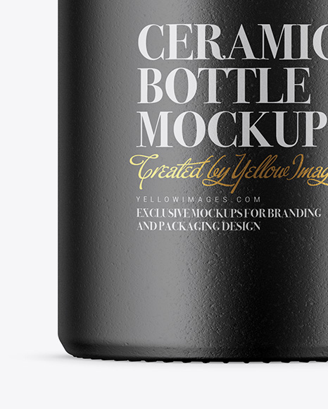 Ceramic Bottle Mockup