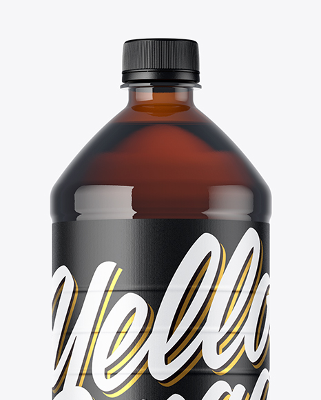 Amber Plastic Bottle Mockup Amber Plastic Bottle Mockup