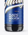 Clear Plastic Bottle with Dark Drink Mockup