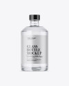 Clear Glass Vodka Bottle Mockup