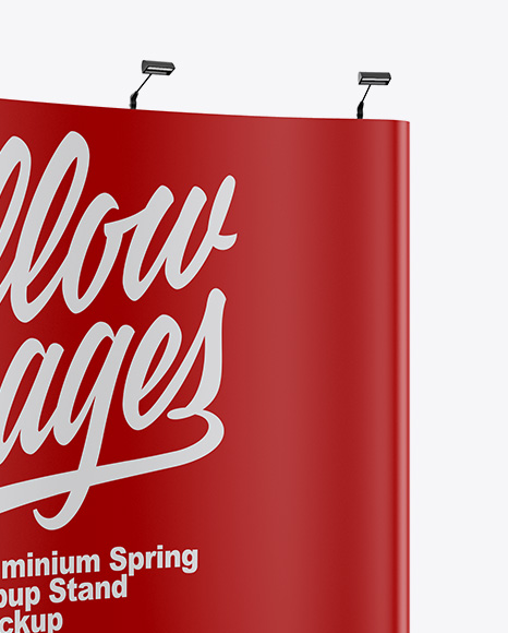 Matte Spring Pop Up Stand Mockup