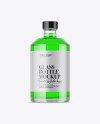 Clear Glass Bottle Mockup