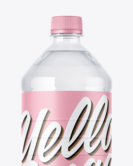 Clear Plastic Water Bottle Mockup Clear Plastic Water Bottle Mockup