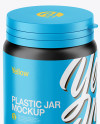 Matte Plastic Pills Jar Mockup - High-Angle Shot