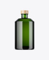 Green Glass Bottle Mockup