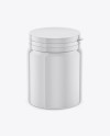 Glossy Plastic Pills Jar Mockup - High-Angle Shot