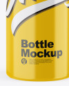 Glossy Bottle Mockup