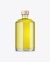 Clear Glass Olive Oil Bottle Mockup