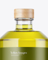 Clear Glass Olive Oil Bottle Mockup