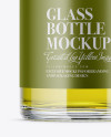 Clear Glass Olive Oil Bottle Mockup