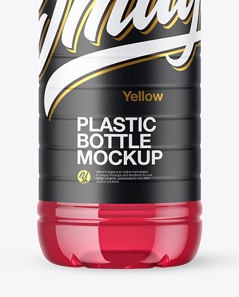 Plastic Drink Bottle Mockup