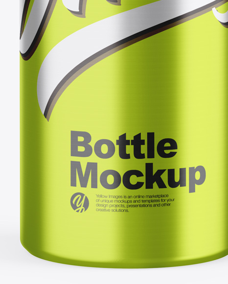 Metallic Bottle Mockup