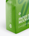 Paper Glossy Bag Mockup - Half Side View (High-Angle Shot)