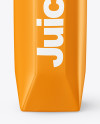 Glossy Juice Pack with Screw Cap Mockup