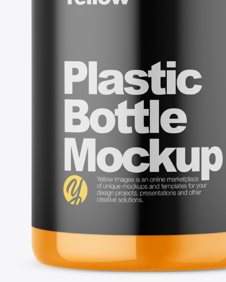 Glossy Bottle Mockup