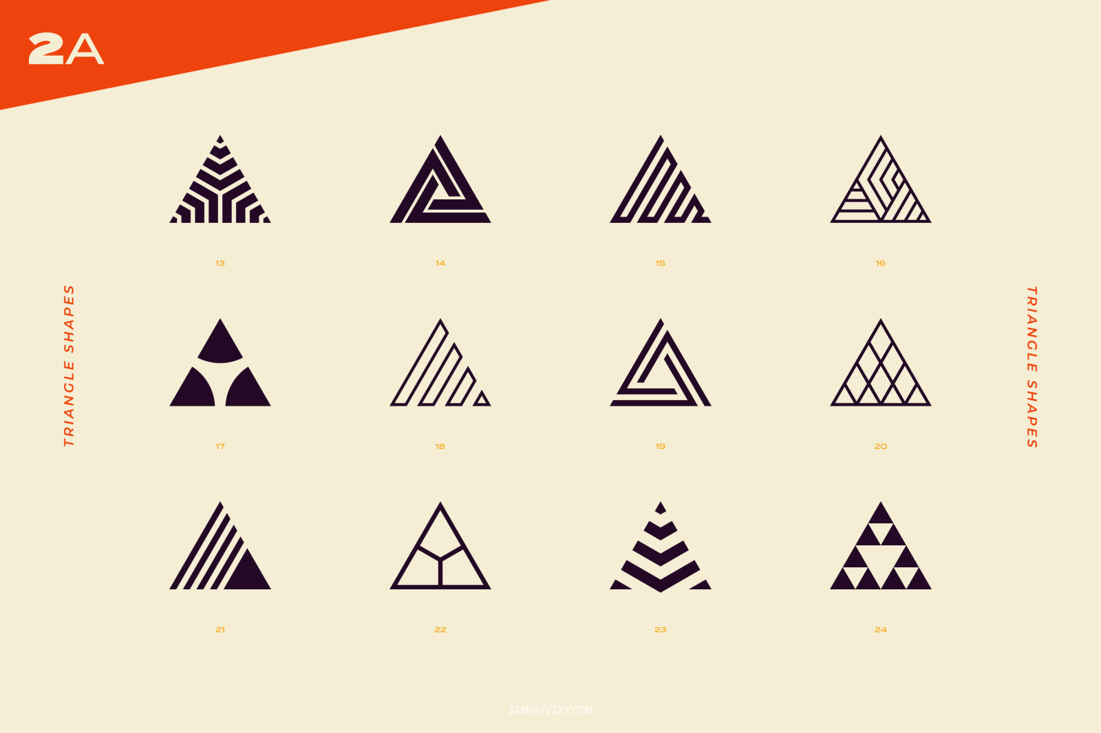 96 Abstract logo marks &amp; geometric shapes collection