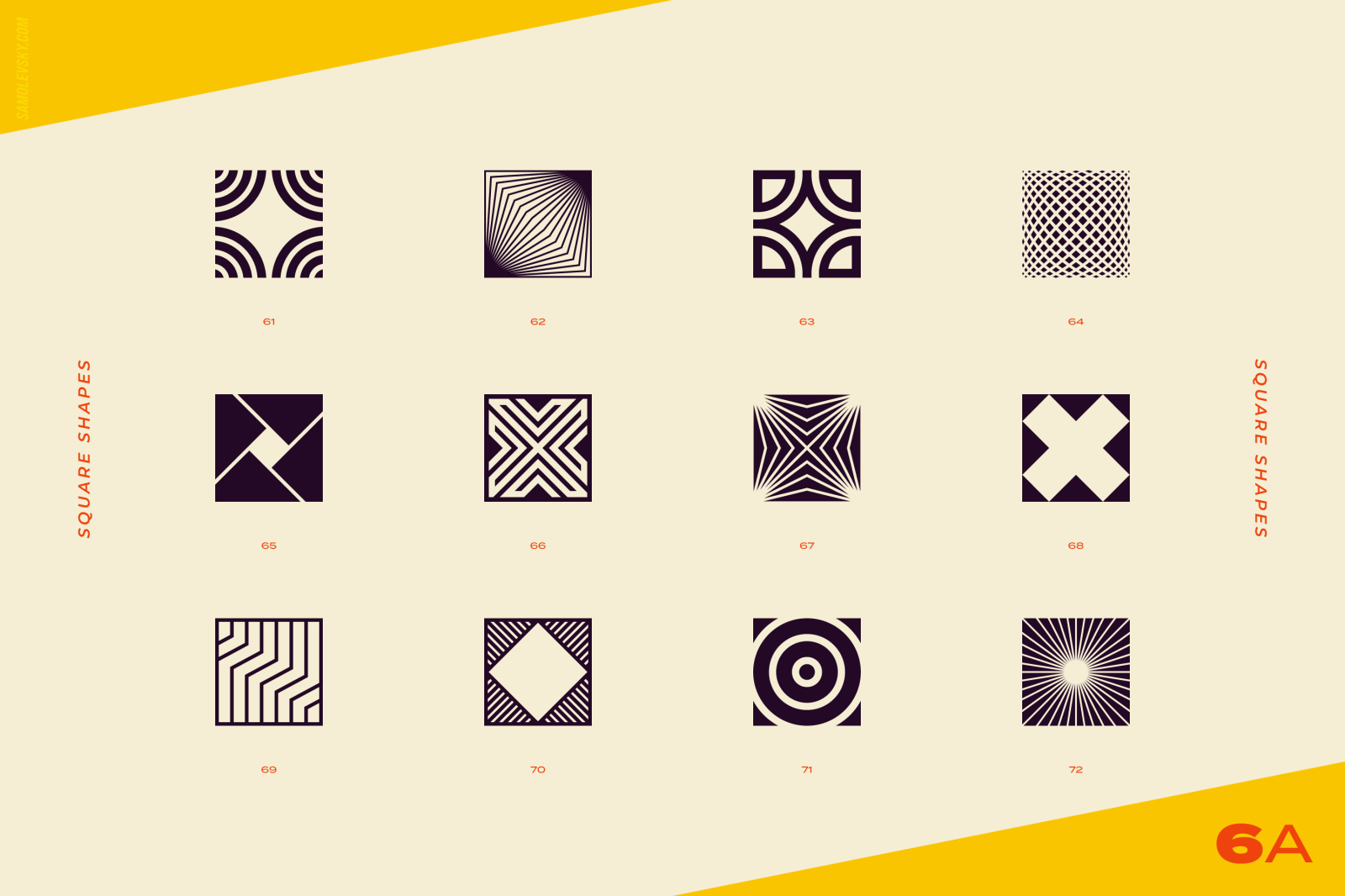 96 Abstract logo marks &amp; geometric shapes collection