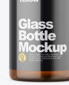 Amber Glass Bottle Mockup