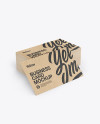 Stack of Kraft Business Cards Mockup