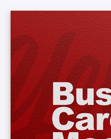 Paper Business Card Mockup