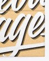 Kraft Box Mockup Kraft Box Mockup